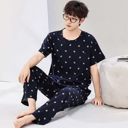 Pyjama Homme Été Léger Manches Courtes
