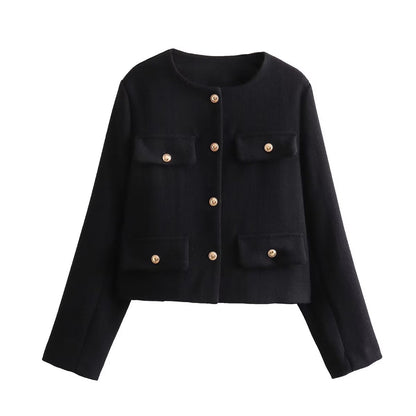 Veste Femme Élégante Manches Longues