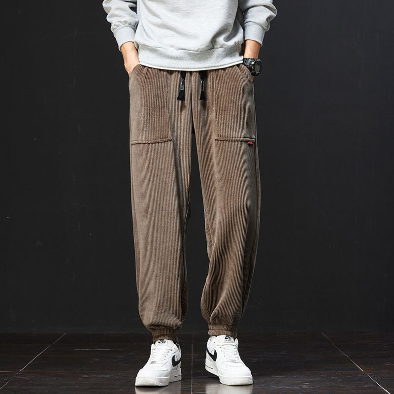 Pantalon Jogging Homme Coton Coupe Ample Confort Moderne