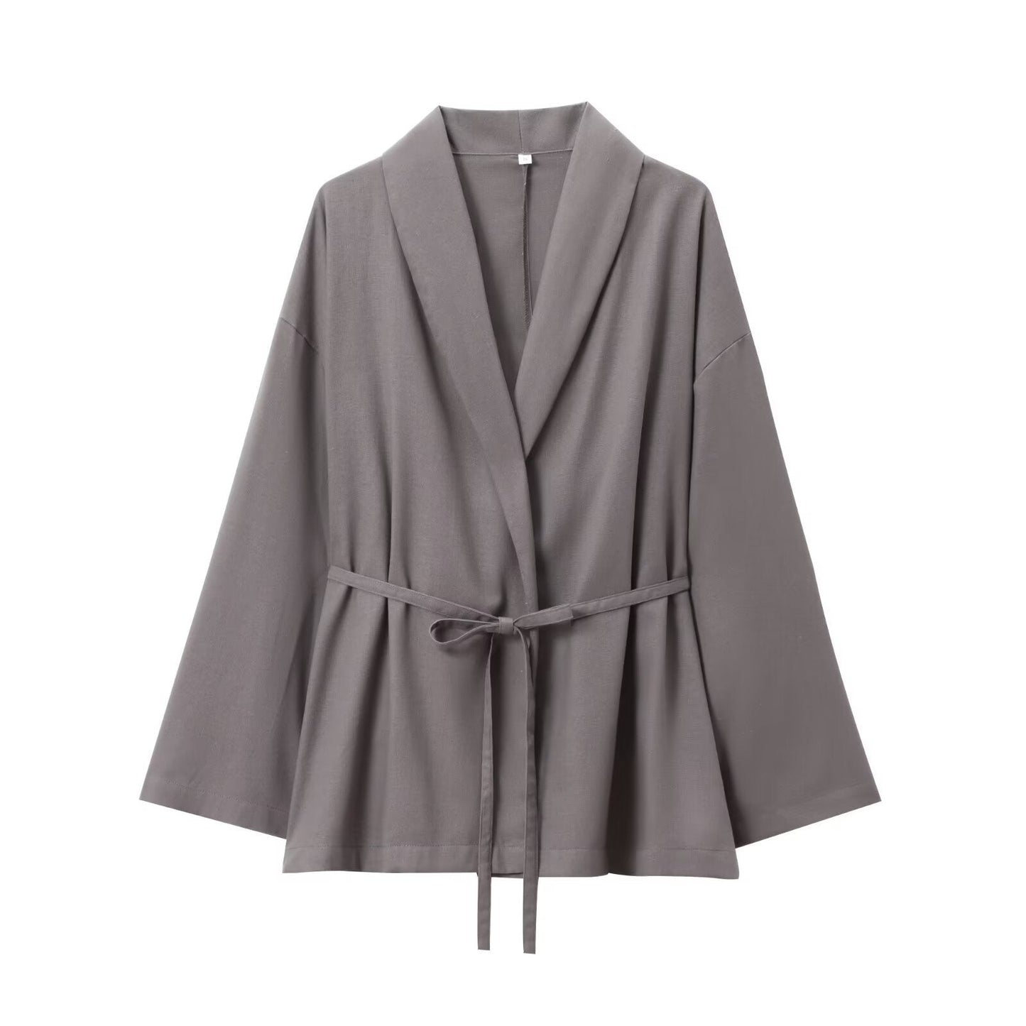 Pantalon Large et Tunique Femme avec Ceinture pour Un Style Décontracté