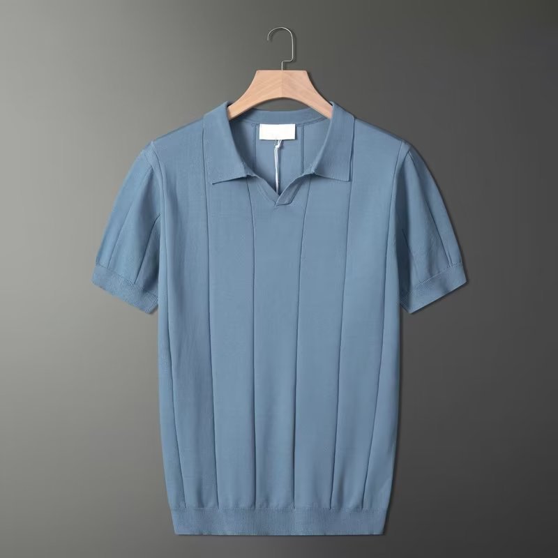 Chemise Polo Retro Vert Menthe