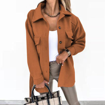 Manteau Élégant Ceinturé pour Femme