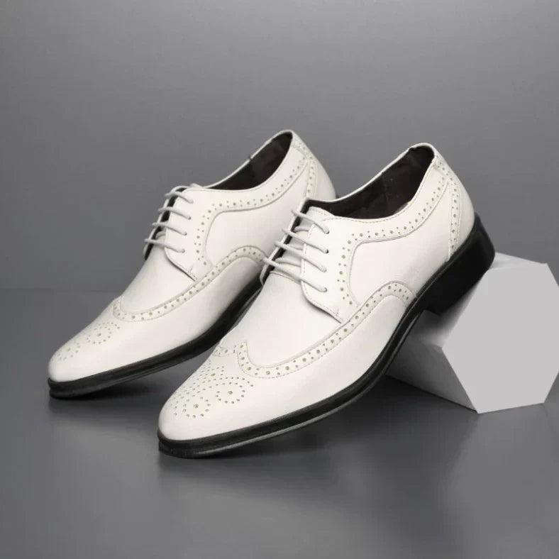 Chaussures Mariage Homme Noir Élégantes Lacets