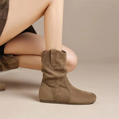 Bottines Femmes Plates et Confortables