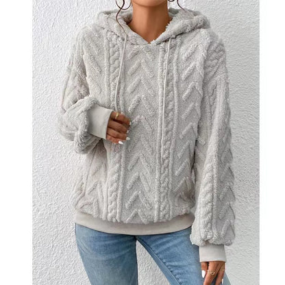 Sweat À Capuche Tendance En Tricot Pour Femme | Automne