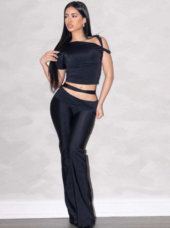 Ensemble Deux Pièces Asymétrique Féminin