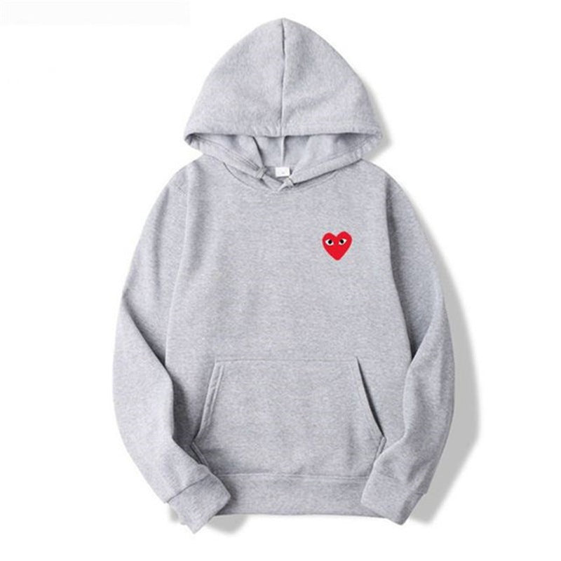 Pull à Capuche Streetwear avec Poche Avant et Détail Cœur
