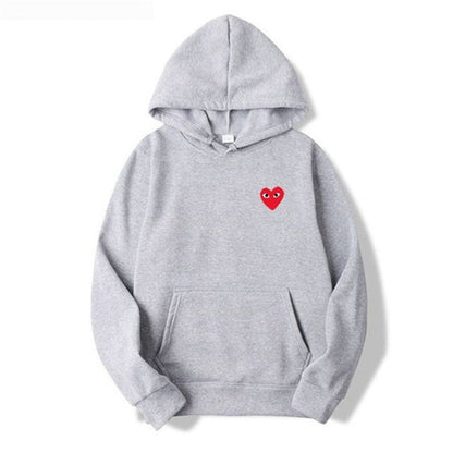 Pull à Capuche Streetwear avec Poche Avant et Détail Cœur
