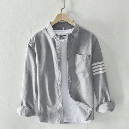 Chemise Homme Décontractée en Coton Blanc