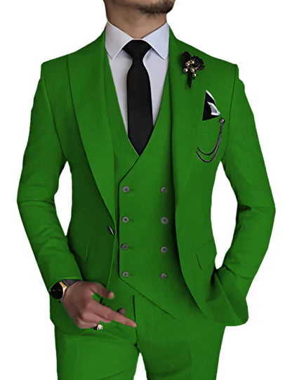 Costume Homme Mariage Classique 3 Pièces Noir