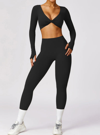 Top femme Manche Longue Décolleté Twist
