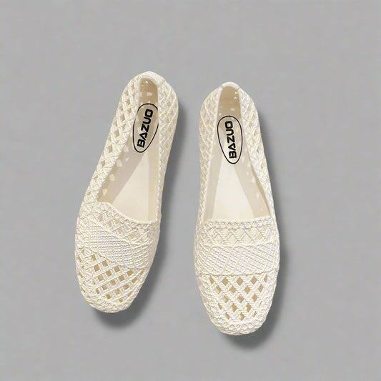 Ballerines Femmes Découpe Style Plat Confortable - BerlinGlamour