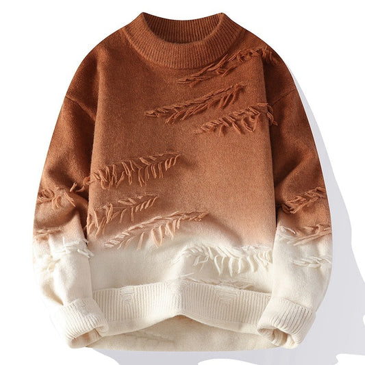 Pull Col Roulé Dégradé Chic Quotidien - PanierRoyale