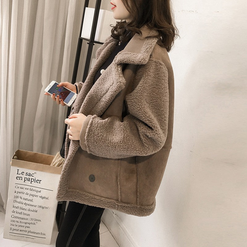 Manteau Femme Élégant - Veste Hivernale en Fausse Fourrure avec Capuchon et Fermeture Éclair
