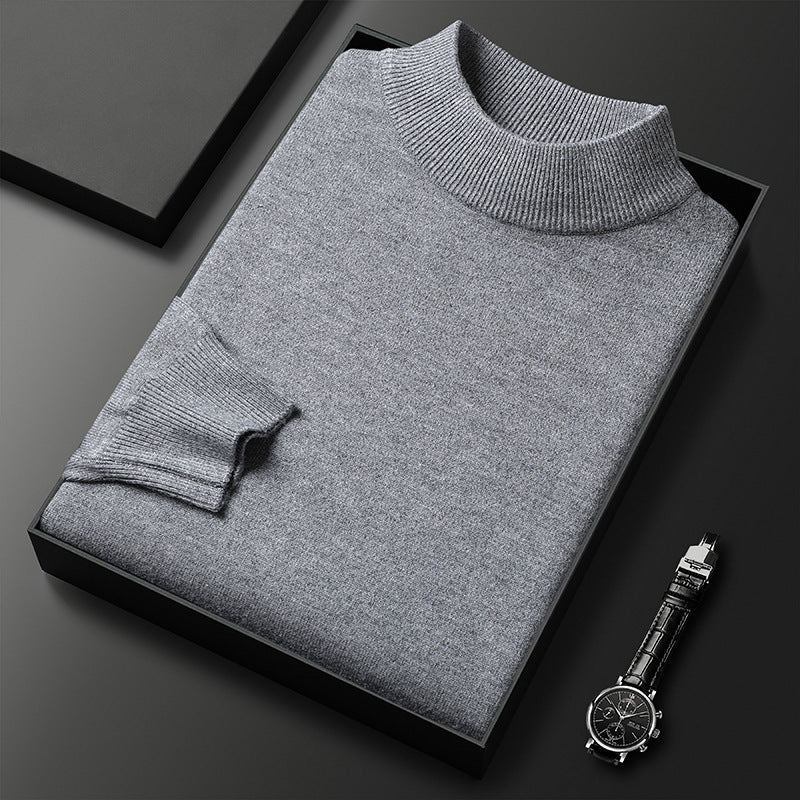 Pull Homme Hiver Chaud et Confortable Col Montant - PanierRoyale