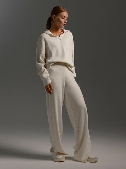 Ensemble Femme Polo et Pantalon Large