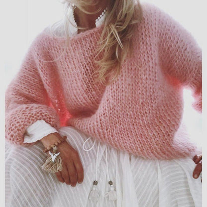Pull Femme Décontracté à Broderies, Style Chic Bohème