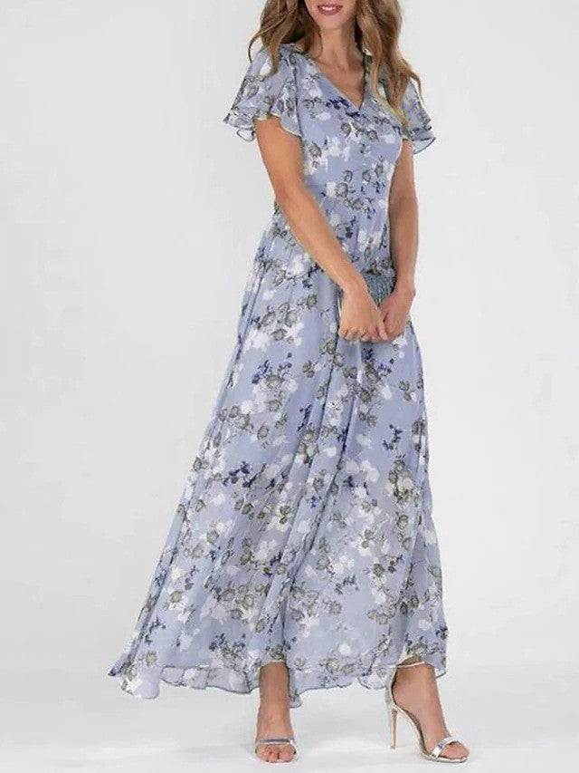 Robe Femme Élégante Mi-Longue en Soie pour Soirée et Mariage