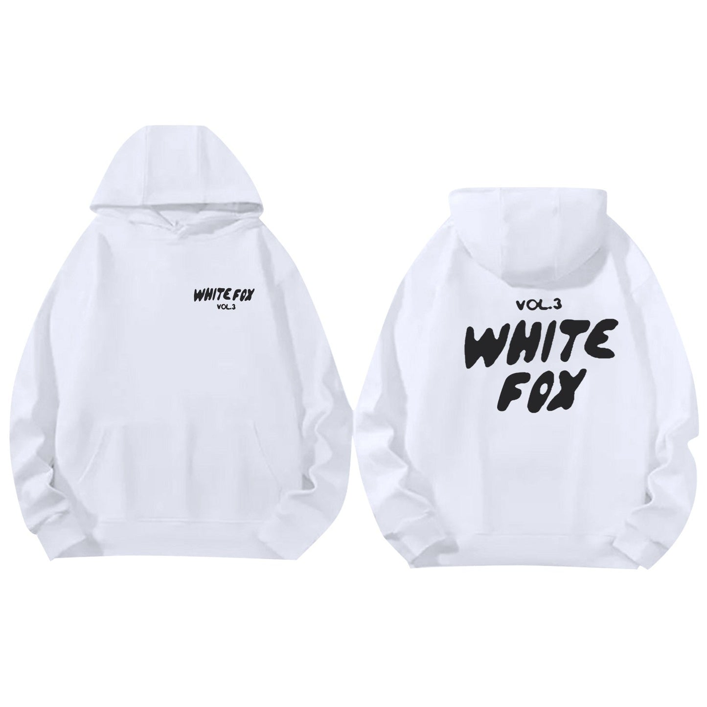 Sweat à Capuche Streetwear Blanc Confortable