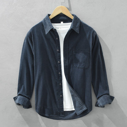 Chemise Homme Rétro Coton Élégante pour Tous Les Occasions