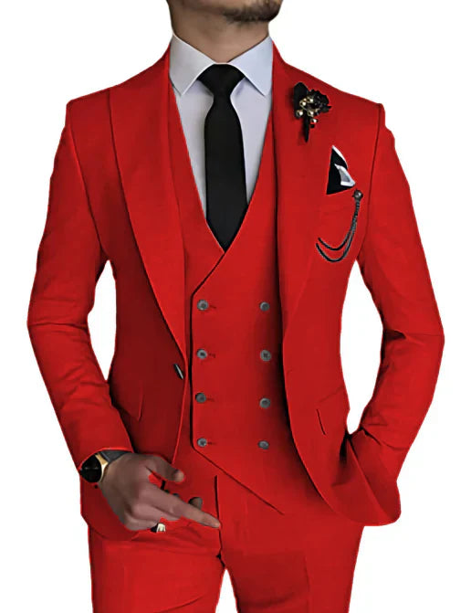 Costume Homme Mariage Classique 3 Pièces Noir