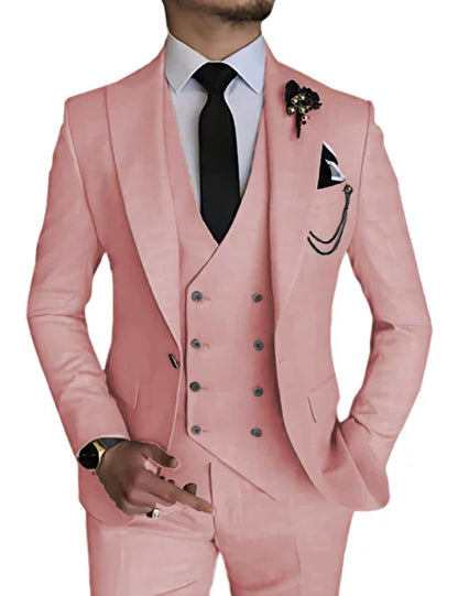 Costume Homme Mariage Classique 3 Pièces Noir