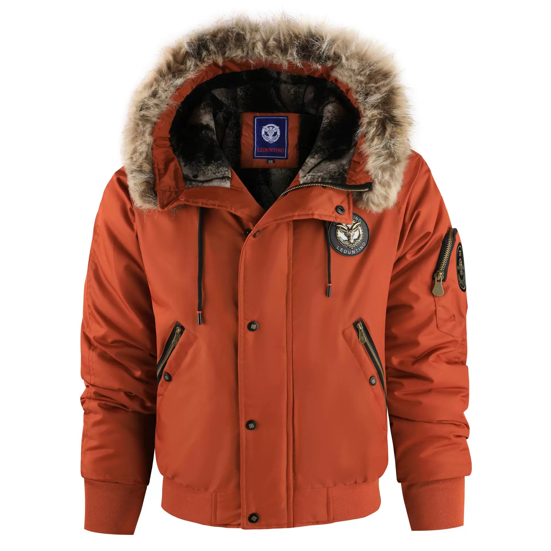 Blouson Homme Hiver Zippé avec Capuche et Manches Longues - PanierRoyale