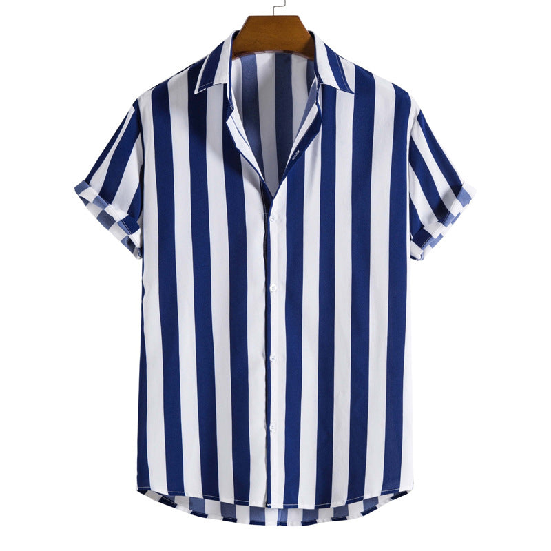 Chemise Homme Rayée Élégante pour Été