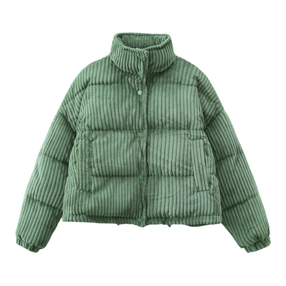 Veste Hiver Femme Matelassée Manches Longues Chaudes