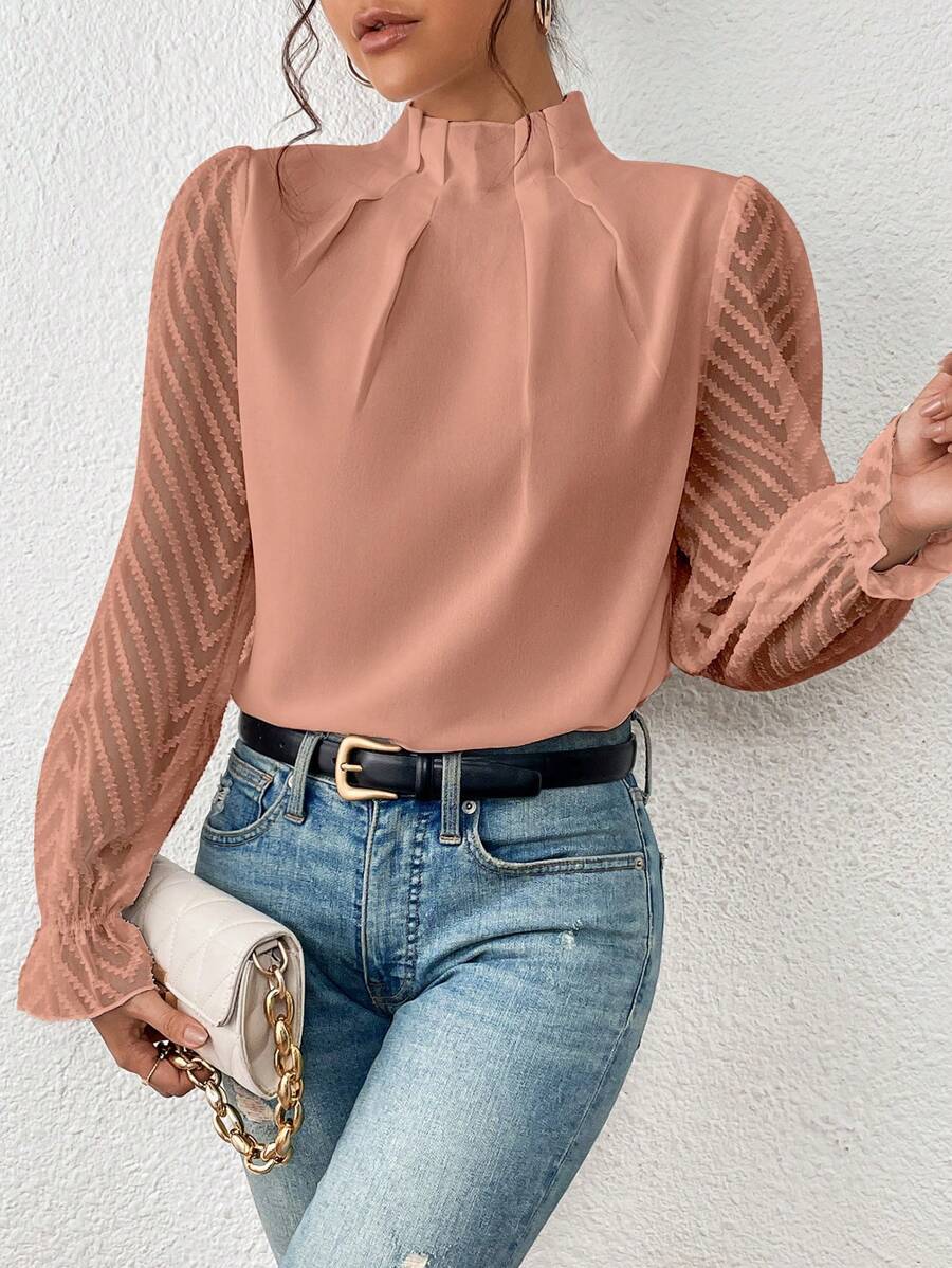 Blouse Femme Élégante - Haut en Soie Doux pour Travail et Loisirs