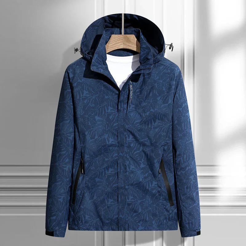 Veste femme à capuche imprimé feuille - BerlinGlamour