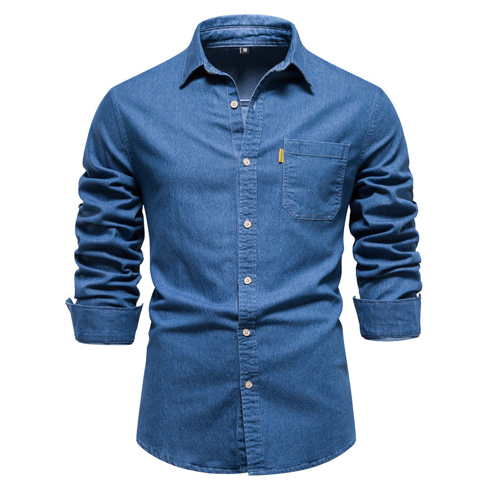 Chemise Homme Coton Classique pour Travail Quotidien