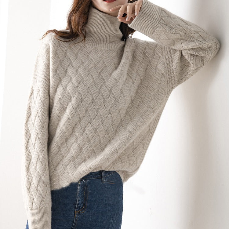 Pull à Col Roulé Femme Printemps