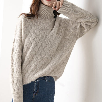 Pull à Col Roulé Femme Printemps