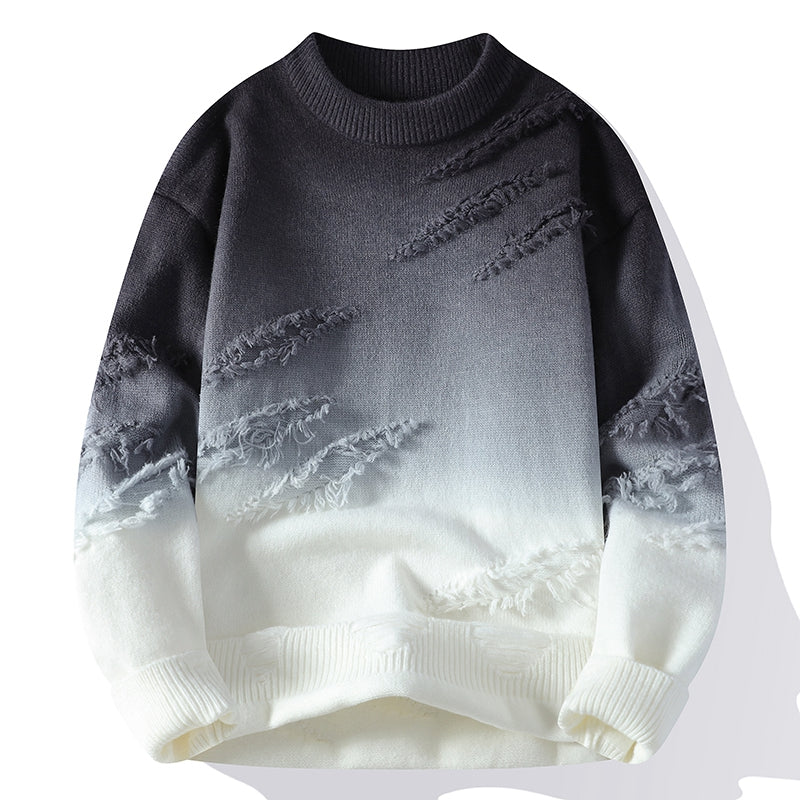 Pull Col Roulé Dégradé Chic Quotidien