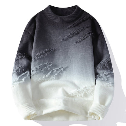 Pull Col Roulé Dégradé Chic Quotidien