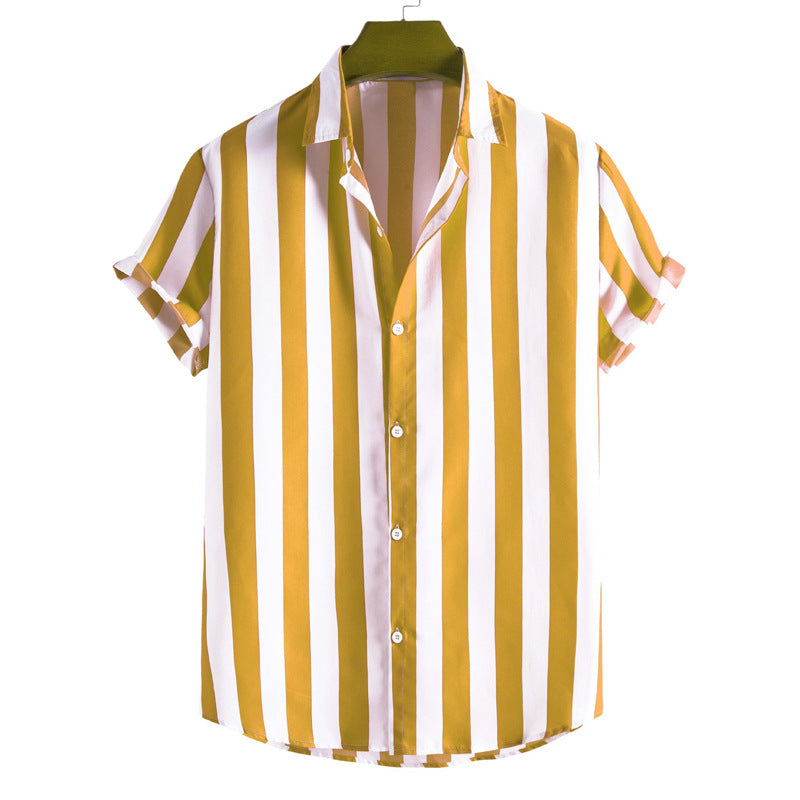 Chemise Homme Rayée Élégante pour Été