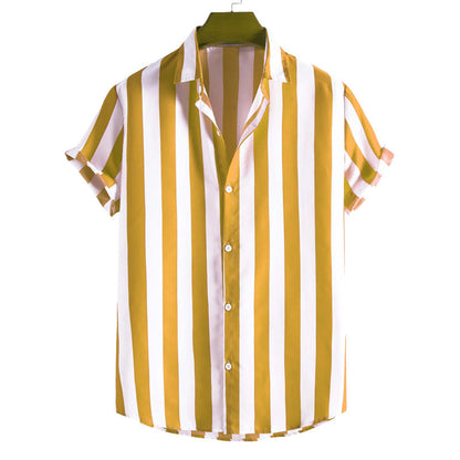 Chemise Homme Rayée Élégante pour Été