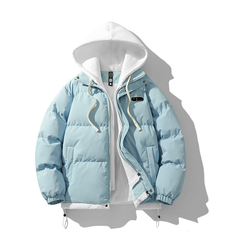Doudoune Hiver Homme à Capuche Doublée et Chaude