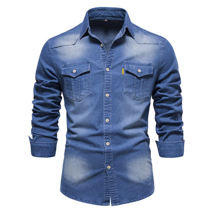 Chemise Denim Isak Décontractée