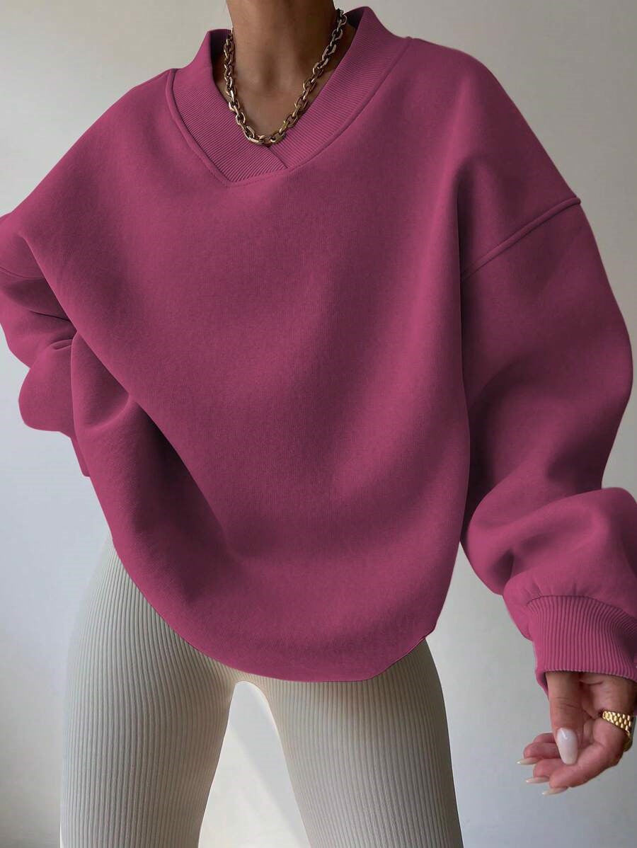Sweat-shirt Femme Grande Taille à Manches Longues Décontracté
