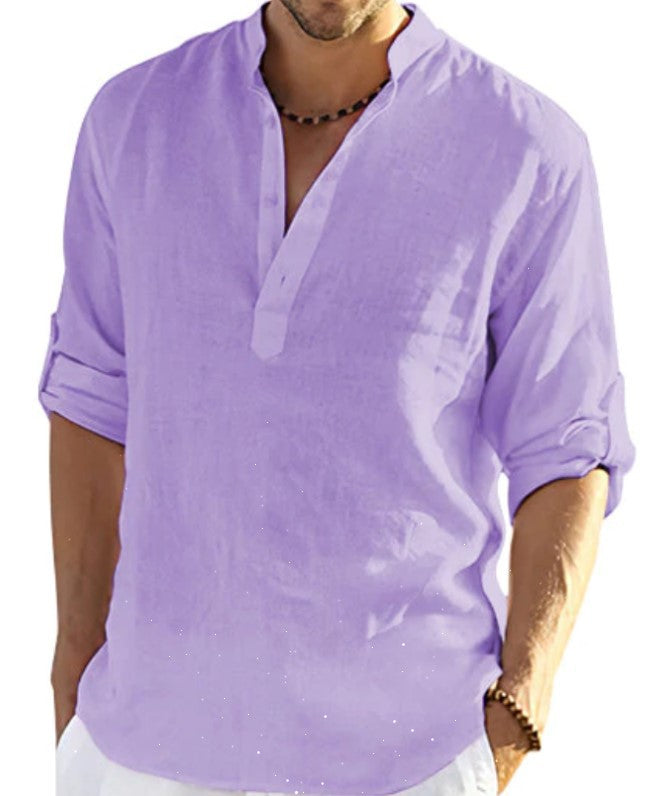 Chemise Coton Manches Longues Été Léger