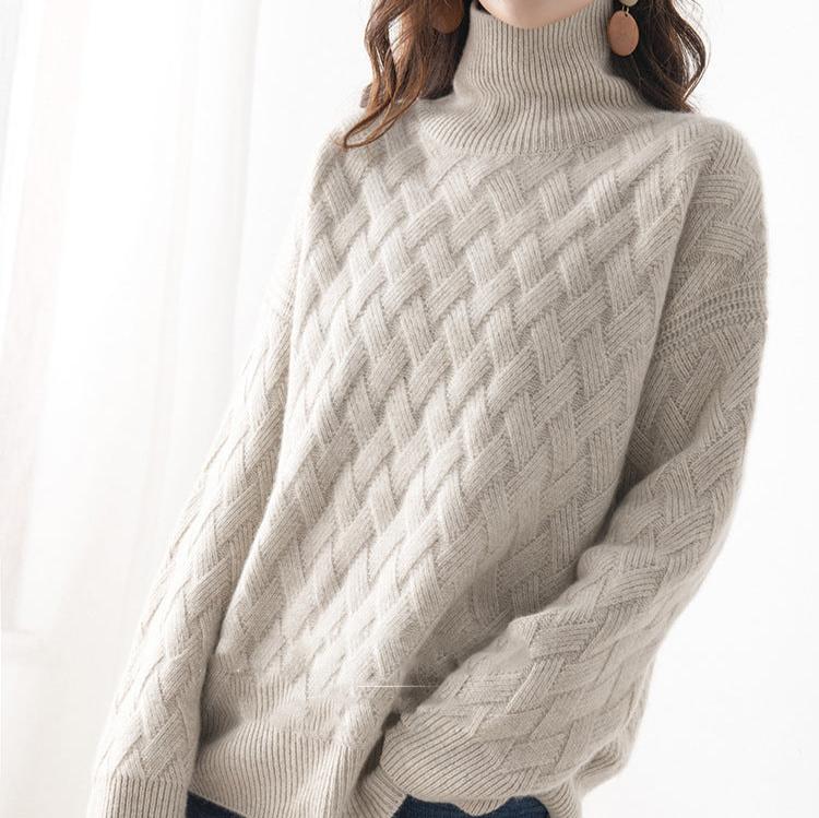 Pull à Col Roulé Femme Printemps