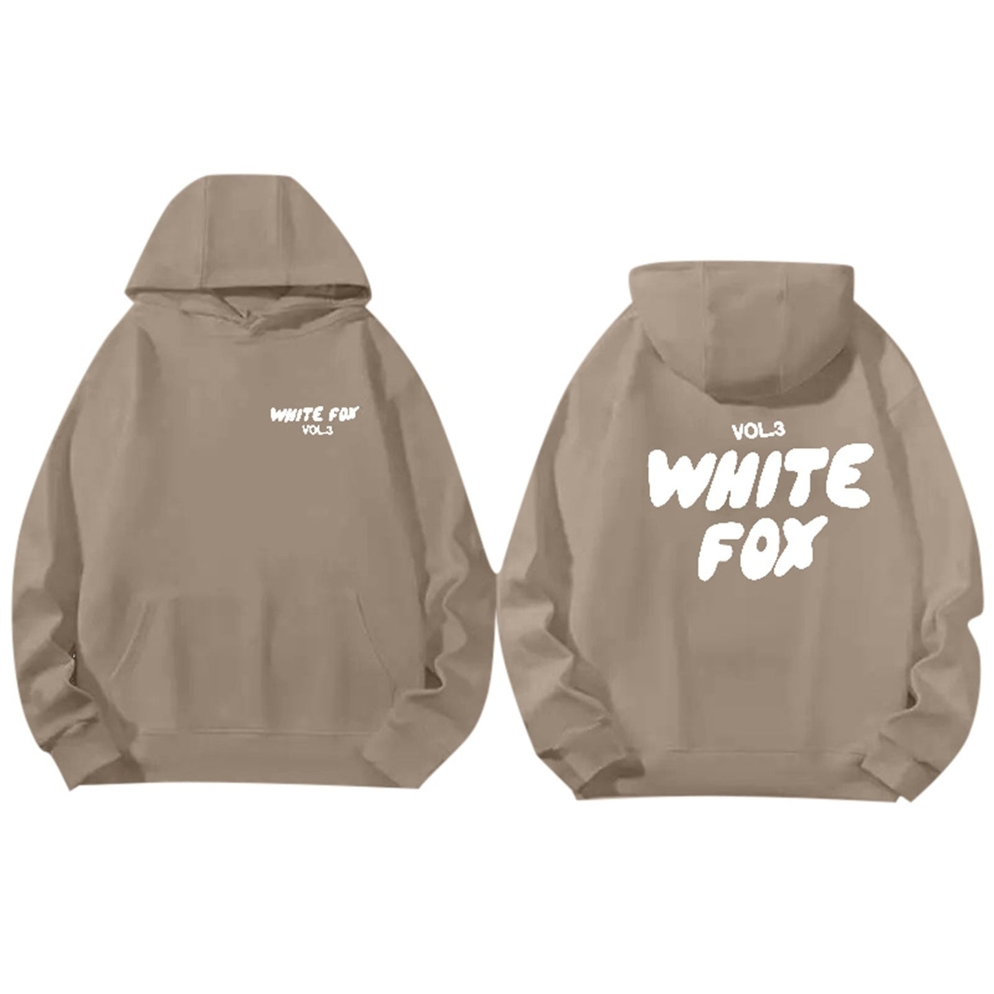 Sweat à Capuche Streetwear Blanc Confortable