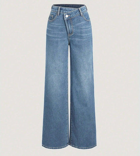 Jean Large Taille Droite Moderne - BerlinGlamour