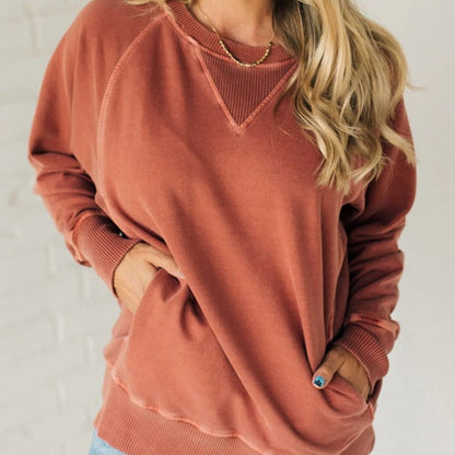 Sweat femme rose douce et chaude pour femme
