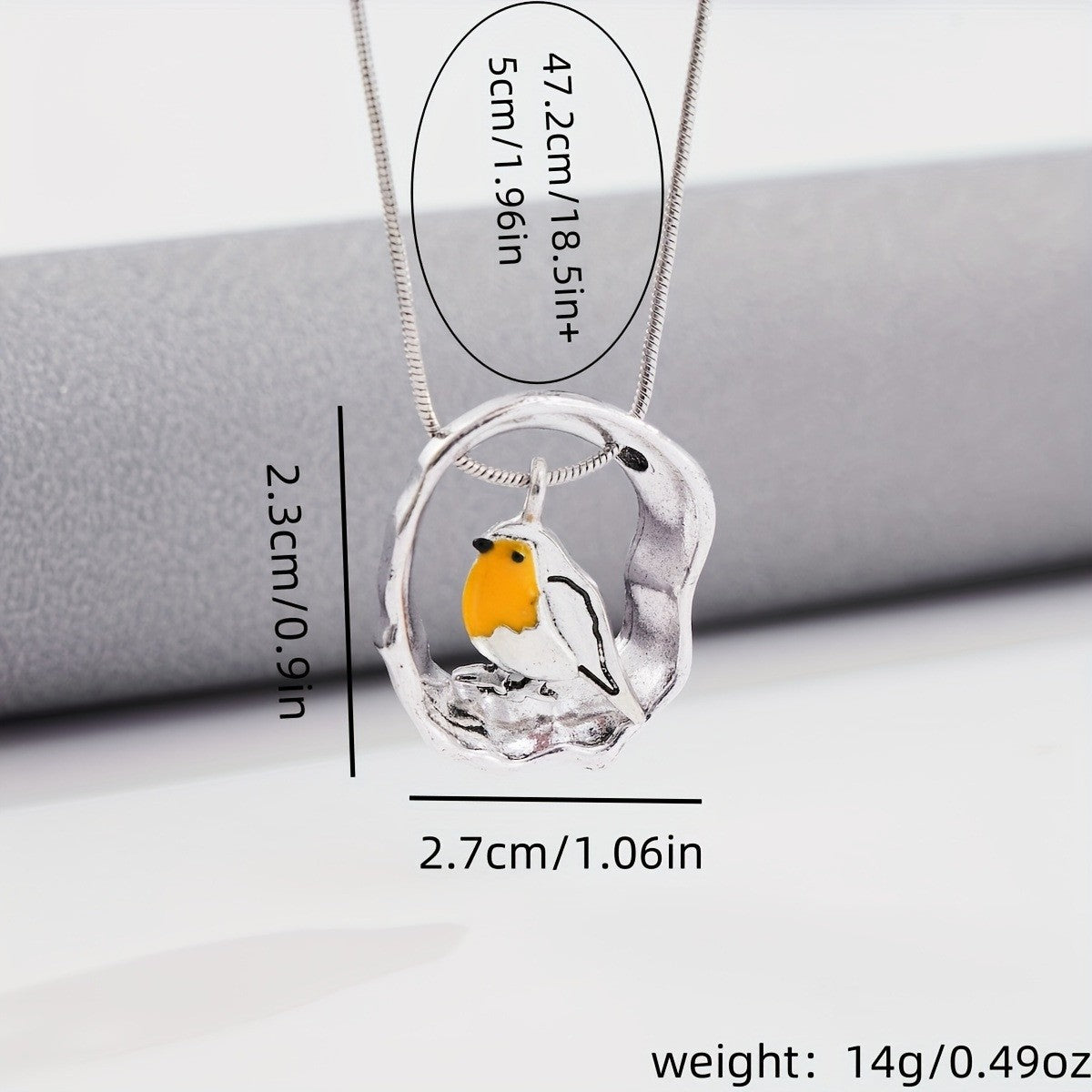 Collier Femme avec Pendentif Oiseau Acier Inoxydable