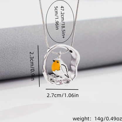 Collier Femme avec Pendentif Oiseau Acier Inoxydable