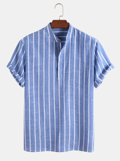 Chemise Homme Manches Courtes à Rayures