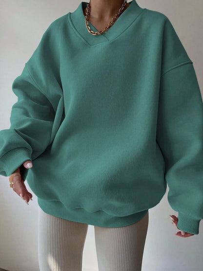Sweat-shirt Décontracté À Manches Longues Pour Femme | Surdimensionné